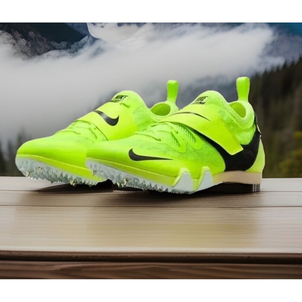 Nike Pole Vault Elite Track Spike Volt Black DR9926-700 Men's Size 14